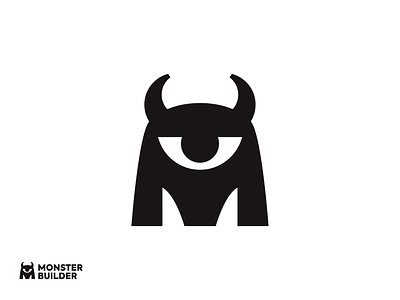 Monster Builder unused logo 3d printing branding builder cnc design eye horns logo logodesign logodesigner m machining mark metal monster prototyping simple modern creative logo singapore startup symbol
