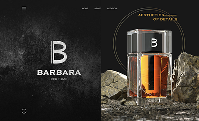 The concept of perfume design ui ux web