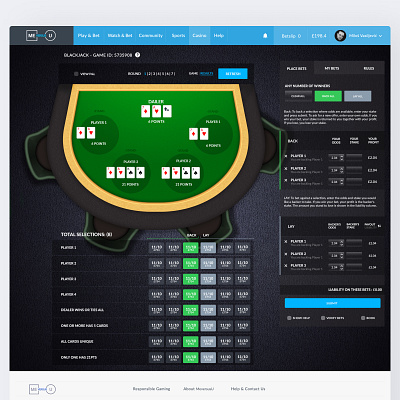 Online Casino casino design figma gambling online platform saas ui