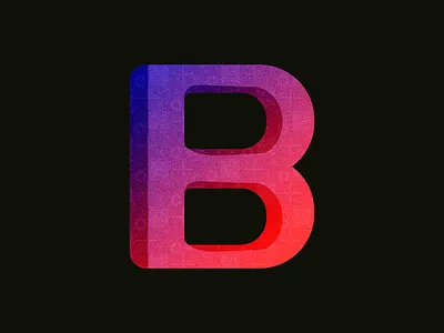 36 Days of Type - Day 2 B 36 days of type adobe illustrator b blue colorful daily challenge design gradient graphic design illustration illustrator letter b noise pattern pink purple typography vector vector art vector design