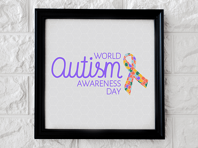 World Autism Awareness Day branding creative design design graphic design illustration logo typography ui ux vector