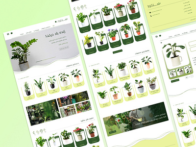 "SAKURA" plant store UI design design graphic design illustration onlineshop plant ui ux