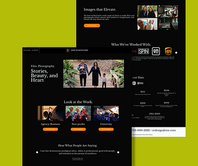 Photography Web Shot design graphic design ui