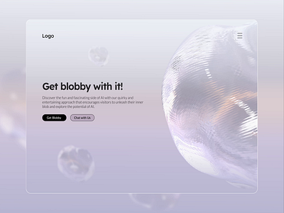 Blob website blobs design graphic design landing page ui ux