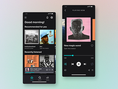 Daily UI 009 - Music player app dailyui music player ui ui design