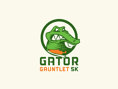 Later Gator 5k alligator branding design gator identity illustration logo race type typography vector