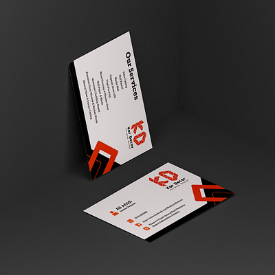 Business Card for Interior Designer | Kor Decor business card card card design card for interior business hardware business card interior business card monogram card unique card design