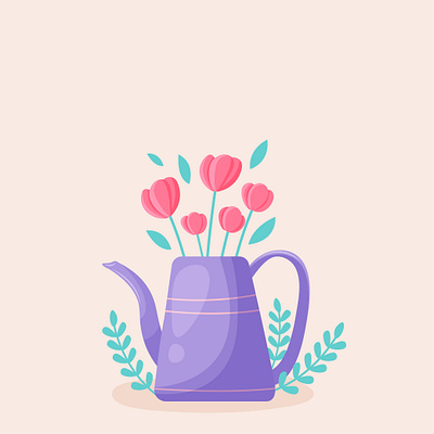 Spring animation 2danimation adobeaftereffects adobeillustrator aftereffects animation cartoon design graphic design illustration motion graphics vectorart vectorillustration vectorillustrator