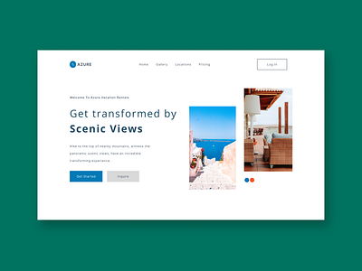 Vacation Rental Webshot graphic design ui