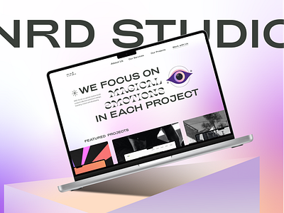 NRD Studio - Website creative studio design studio gradient homepage magical uiux web design website