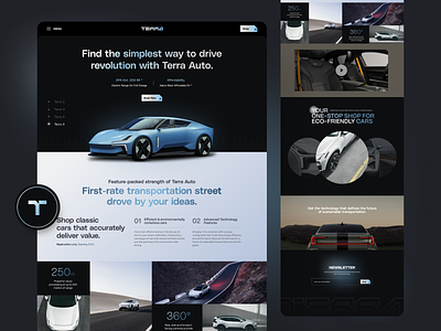 Terra : Eco-Friendly Car Selling Website Design cars uidesign uiux uxdesign web designing