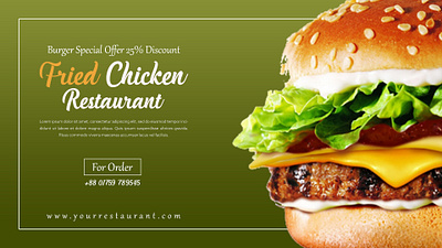 Banner Design branding graphics design photoshop restaurant banner