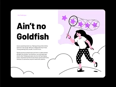 Working in Cloud character cloud flat girl illustration net people stars vector