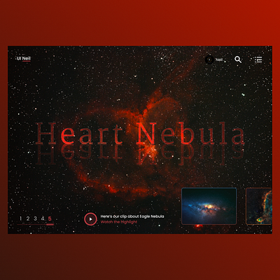 Nebula Web Design app appdesign branding design galaxy illustration landing page logo nebula space ui uidesign ux uxdesign web desgin website websites