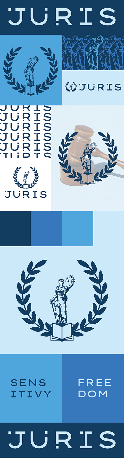 JURIS branding design graphic design law logo