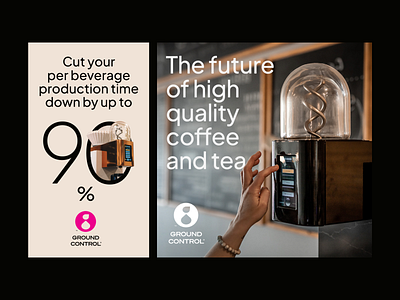 Ground Control creative ads ad banner brand branding coffee creative design minimal photo typography