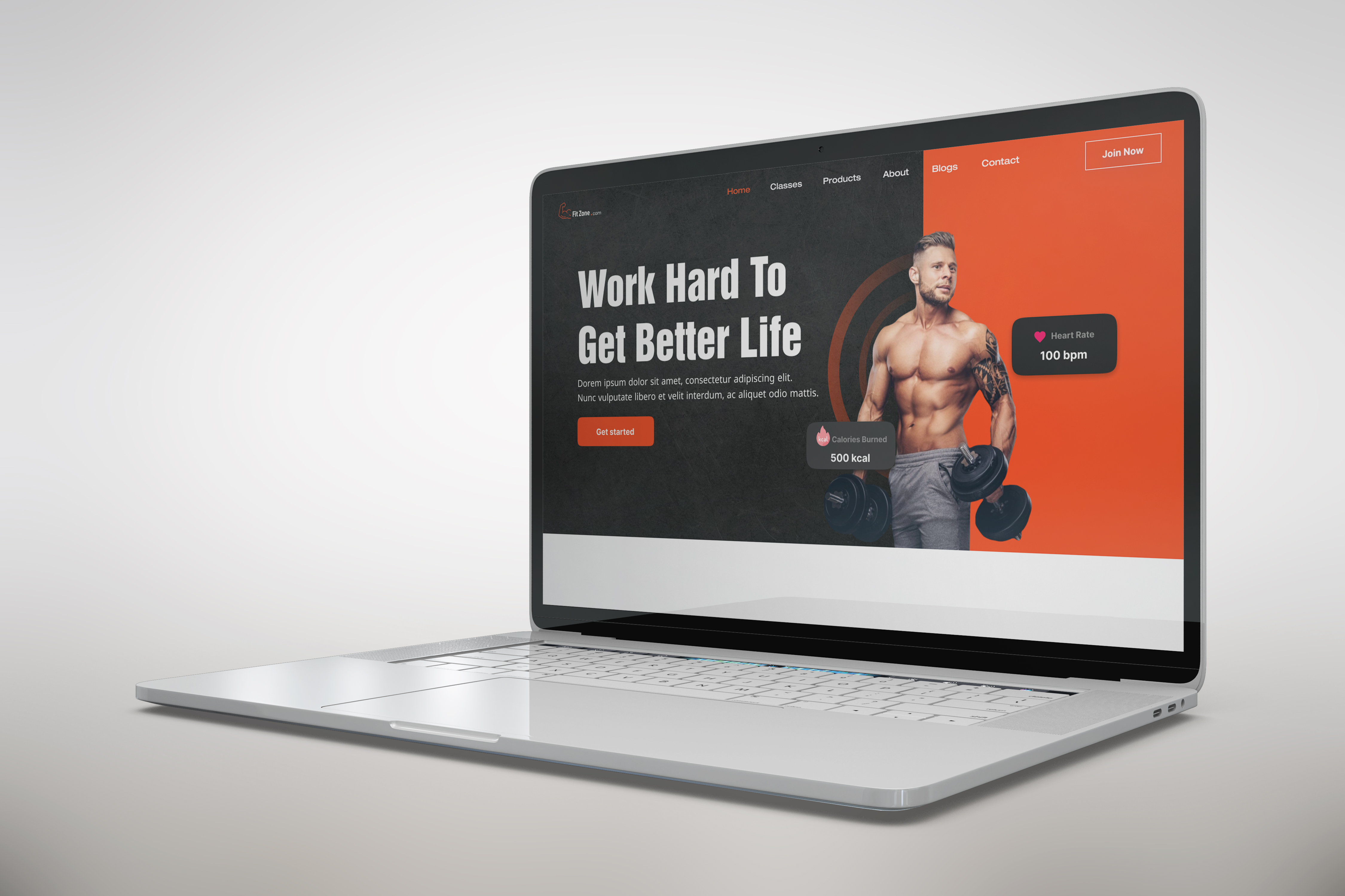 FIT ZONE  Fitness & Gym Website Design