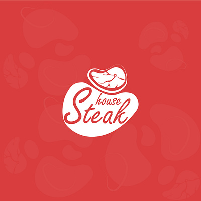 Steak house Logo branding design logo red vector