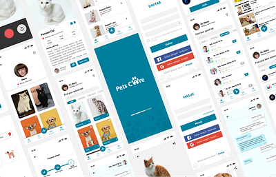 UI APP Pets Care design ui figma mobile app pets ui uiux