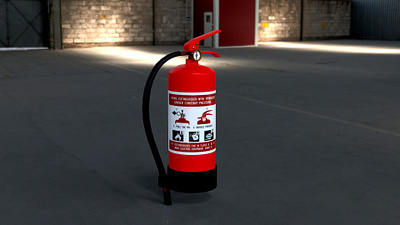 Fire Extinguisher 3d 3dmodel 3dmodeling animation arnoldrender autodeskmaya lowpoly maya