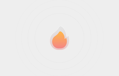 Fire Icon 🔥 3d branding clean colorful fire flame glow icon illustration logo minimal modern