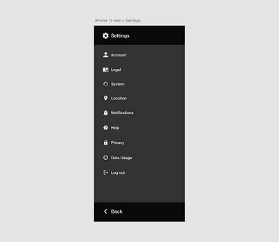 Daily UI #7 - Settings adobe xd dailyui mobile mockup mockup settings settings mockup settings page ui ui design ui designer xd