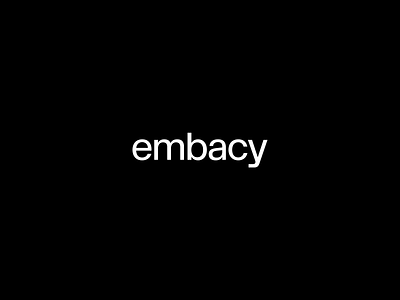 embacy rebranding: logotype clean design embacy graphic design logo logotype minimal vector