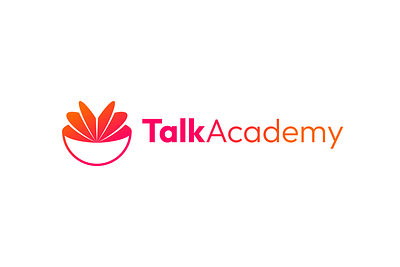 TalkAcademy adobe illustrator branding inkscape language school logo logo creation logo design logocreation logodesign minimalistic logo vector logo
