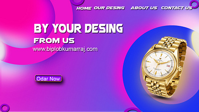 Watch banner desing graphic design watch desing banner desing