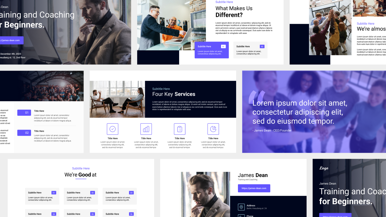 Business Event Website branding ui web