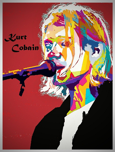 Kurt Cobain digital art artowrk design digital art graphic design huion pen tablet kurt cobain music photoshop