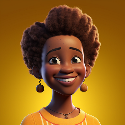 Pixar Style Faces 3D Avatars 3d graphic design ui