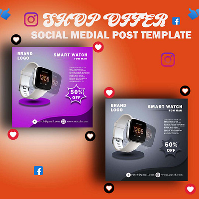Social Media Design | Instagram Post | Smart Watch | Ads ads ads design design facebook design flyer instagram design social media post design