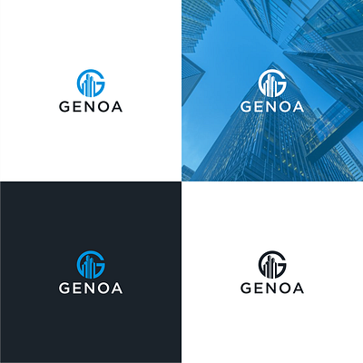 Construction company logo branding graphic design illustration typography