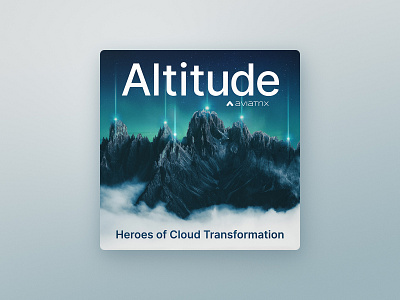 Altitude — Podcast Cover aviatrix b2b podcast branding cloud networking podcast podcast cover technology podcast