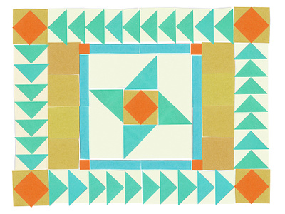 Paper Quilt color cut paper design paper pattern quilt quilting texture