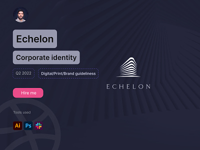 The Echelon branding brand identity branding design elegant graphic design identity logo logotype real estate vector