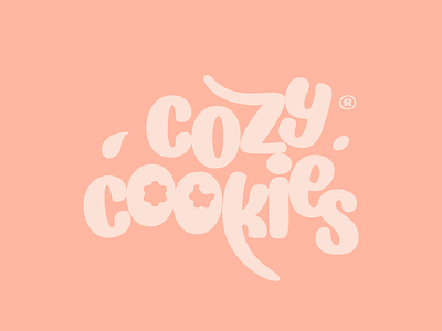 Cozy Cookies bakery brand brand identity childish branding cookies cookies brand friendly branding icon logo mark pastels pastry playful logo playful typography symbol typography