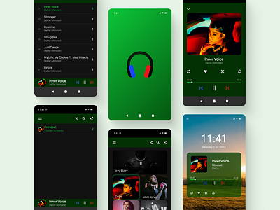 Music app - Neo android app design grid hierarchy matrix mobile mobile app music music app ui