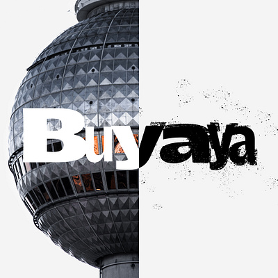 Buyaya | Music Album Cover Art album cover art berlin television tower berliner fernsehturm brandidentity branding cover art design germany graphic design illustration music album cover art typography