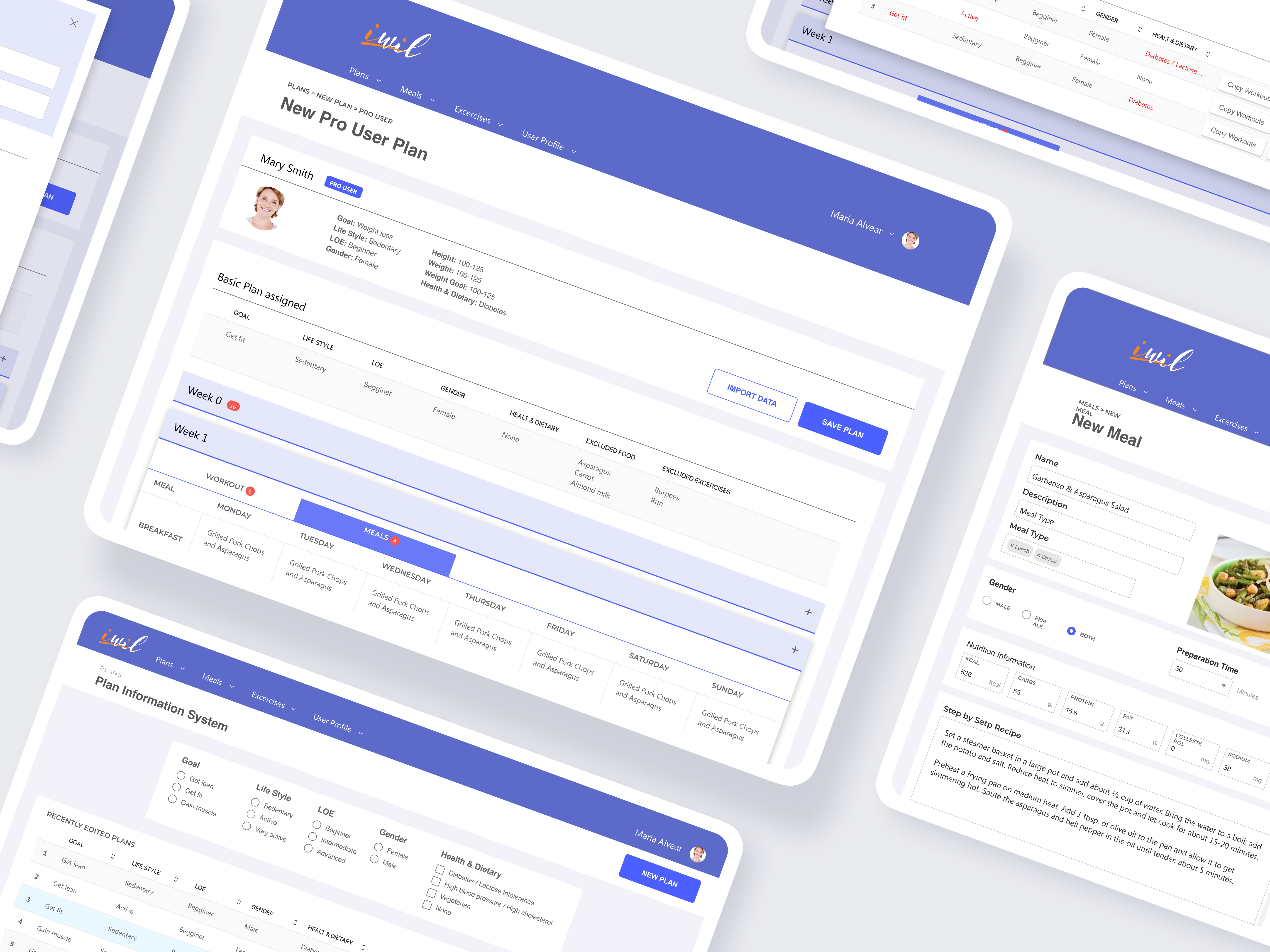 I Wil Backoffice app mobile ui ux