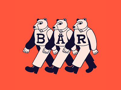 3 Bears bear branding design fashion graphic design illustration logo mascot typography