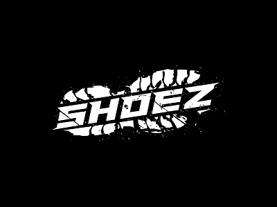 SHOEZ Dj logo branding dj logo footprint icon logo mark music music logo