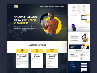 SaaS Landing Page landing page saas ui ux web design