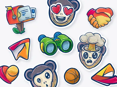 Nareia´s web illustrations branding emoji icon illustration sticker