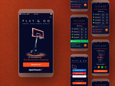 Play & Go basket mobile ui ux