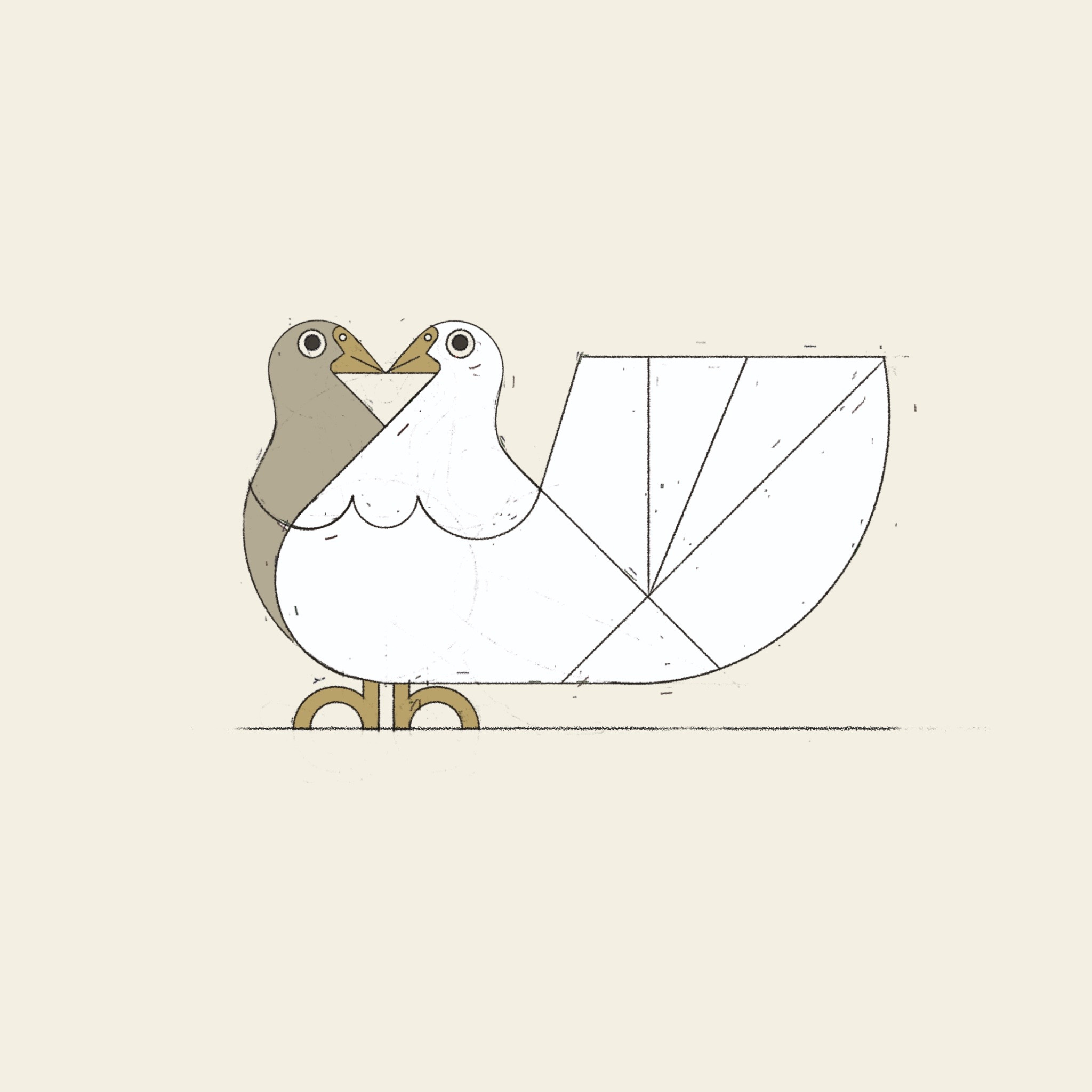 pigeons animals illustration logo photoshop pigeon texture vector