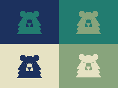 Bears In The Wild animal animals bear bears design flat graphic design icon illustration minimal nature sketch wild life wildlife