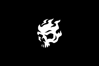 Fire Skull Logo Design branding design fire fire logo flame flames illustration logo mascot mascot logo skull skull logo skull mascot