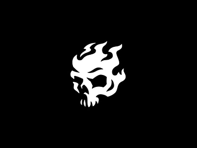Fire Skull Logo Design branding design fire fire logo flame flames illustration logo mascot mascot logo skull skull logo skull mascot
